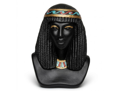 Egypte sculptuur Cleopatra kunststof standbeeld figuren beelden antieke stijl 25cm nieuw