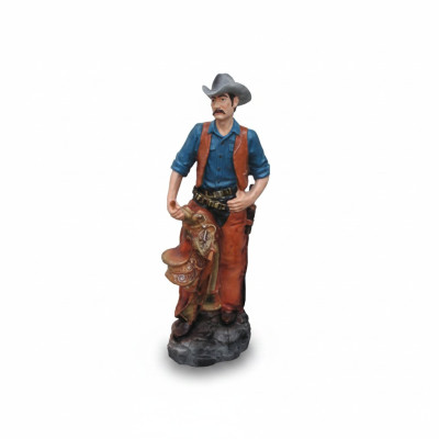 Beeldhouwwerk Houthakker Cowboy Beeld Standbeelden Beeldhouwwerken Handgeschilderde Figuren