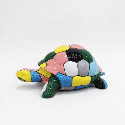 Abstracte Designer Figuur Woonkamer Moderne Beeld Schildpad Veelzijdig Beschilderd 109cm