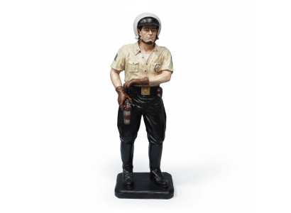 Decoratie Winkel Politieagent Snelwegagent 105cm Standbeeld USA Beeldhouwwerk Figuren