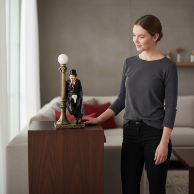 Deko-figuur beeldhouwwerk sculptuurlamp 110 cm figuren beelden sculpturen nieuw WG2020 P1