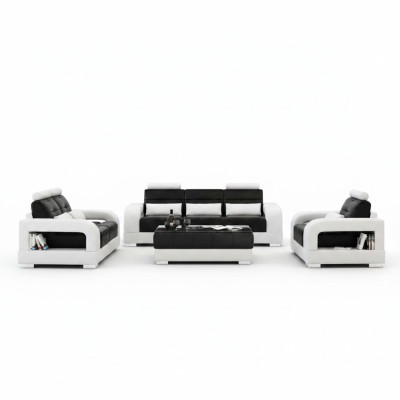Design bankstel met USB, gestoffeerd bankstel, nieuw stoffen bankstel H2209.