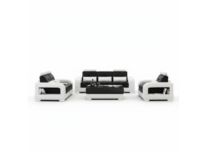 Design bankstel met USB, gestoffeerd bankstel, nieuw stoffen bankstel H2209.