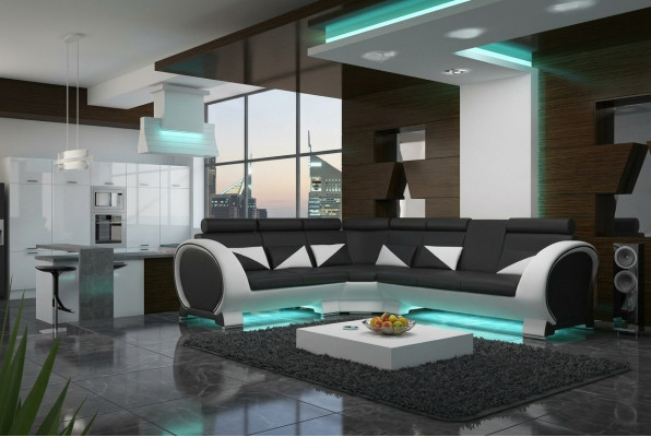 HOEK BANK LEDEREN BANK LEDEREN SALON HOEK BANK DESIGN BANK met USB LEDEREN BANK