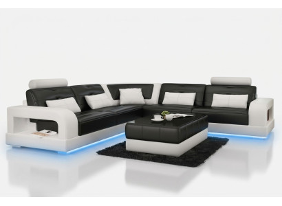 LEDERSOFA BANKSTEL HOEKBANK USB BANKSTELSET DESIGN BANK WOONLANDSCHAP Op Maat