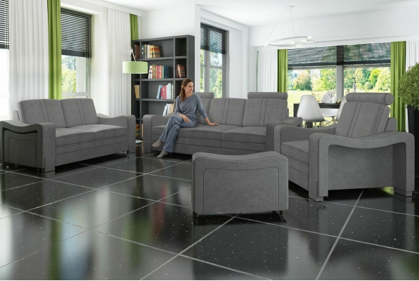 Garnituur stoffen bank 3+2+1 bankstel maatwerk bekleding sofa USB textiel