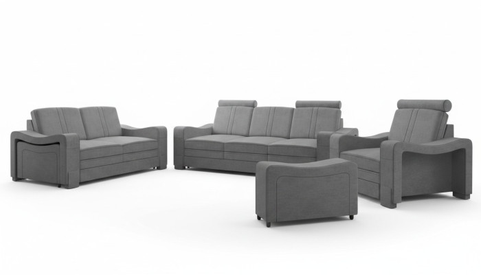 Garnituur stoffen bank 3+2+1 bankstel maatwerk bekleding sofa USB textiel
