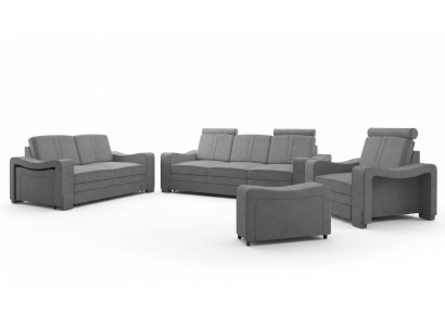 Garnituur stoffen bank 3+2+1 bankstel maatwerk bekleding sofa USB textiel