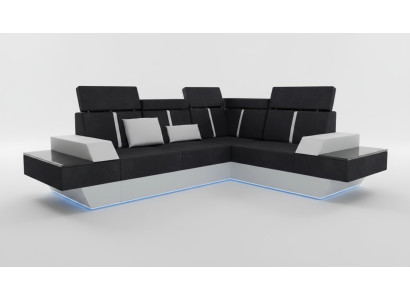 Ontwerp woonlandschap bank hoekbank USB-stof textiel leer op maat gemaakte hoekbank