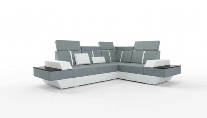 Ontwerp leren bank USB woonlandschap gestoffeerde bank hoekbank hoekbank op maat