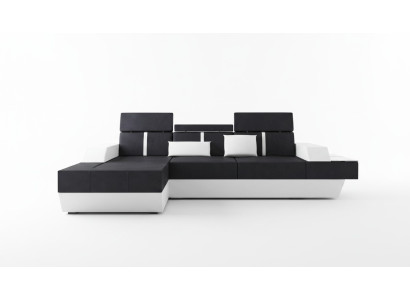 Stoffen hoekbank stoffen bank bank + USB woonlandschap bekleding op maat