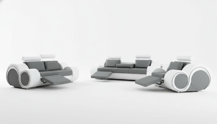 Sofa bekleding 3+2 zitplaatsen met USB Sofa leren bank op maat bankstel Nieuw