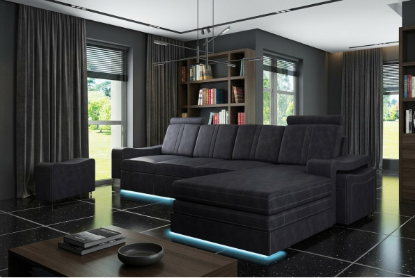 Stoffbank met USB Bankstel Bekleding Hoek Nieuw Stoffenbank Hoekbank Stoffensofa