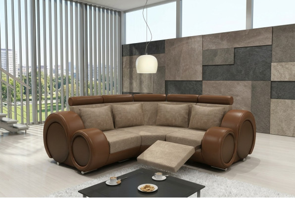 STOFFENBANK STOFFEN WOONLANDSCHAP BANKSTEL BERLINX RELAXFUNCTIE BANK HOEKBANK met USB
