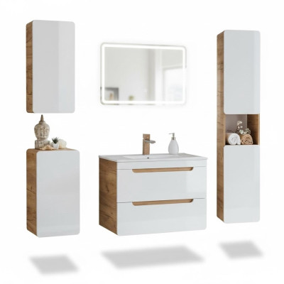 Ontwerp Badkamer meubels Bad set Kast Wastafel Decor Verlichting