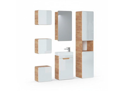 Ontwerp badkamermeubels Bad 6-delige set set kast wastafel
