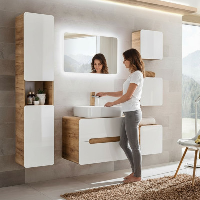 Ontwerp badkamer meubels Bad 6-delige set garnituur kast decoratie wastafel