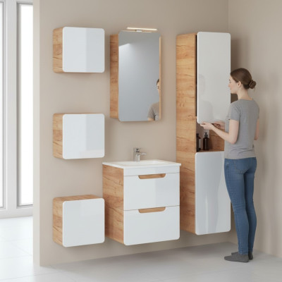 Ontwerp badkamer meubels badkamer 6-delige set commode wastafel