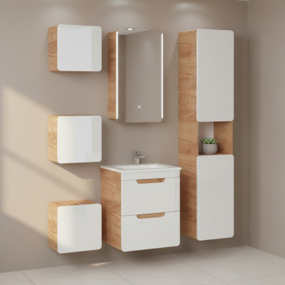 Ontwerp badkamer meubels badkamer 6-delige set commode wastafel