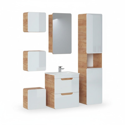 Ontwerp badkamer meubels badkamer 6-delige set commode wastafel
