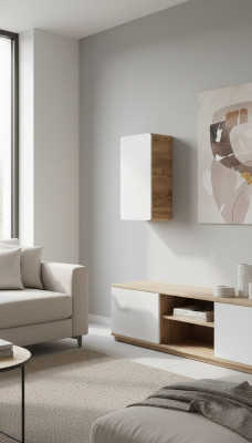 Ontwerp kasten Apotheekkasten Hangend ontwerp houten plank muur