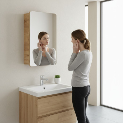 Spiegel Badspiegel Spiegelschrank Badezimmerspiegel Hängespiegel Nieuw