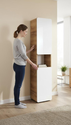 Badkamerrek hangende hoge kast 170cm badkamerkast