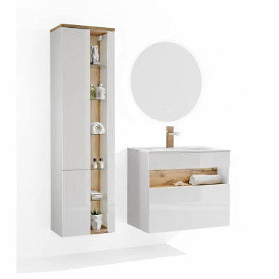 Ontwerp Badkamermeubelen Bad 3-delig Set Garnituur Kast Wastafel