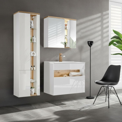 Ontwerp badkamermeubels Bad 3-delig set decoratiekast wastafel