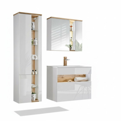Ontwerp badkamermeubels Bad 3-delig set decoratiekast wastafel