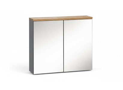 Spiegelkast Wandkast Badkamerkast met spiegel 80 cm Bad