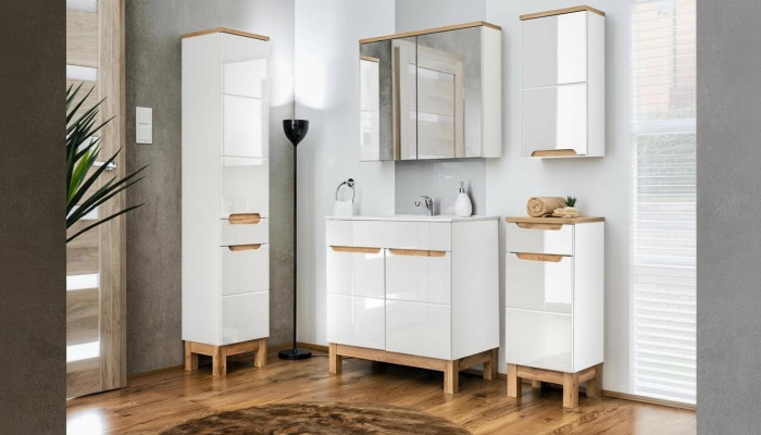 Ontwerp badkamermeubelen Badset assortiment Decoratieve kast wastafel