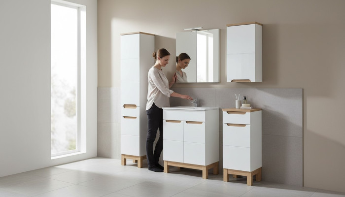 Badkamer ontwerp badkamermeubel sets wastafels luxe kwaliteit meubels