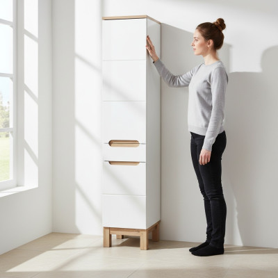 Hoge kast Badkamerrek Plank Hoge kast 187x35x33 cm