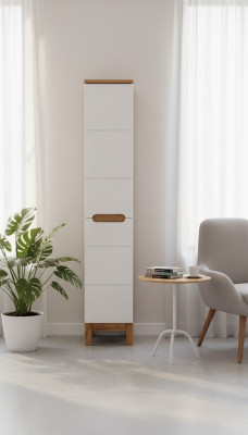 Hoge kast Badkamerrek Badkast Badmeubels Planken Bad