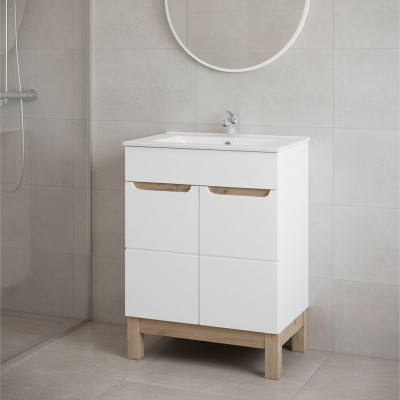 Wastafel Wastafel Onderkast Basin Badkamer wastafels 60cm keramiek