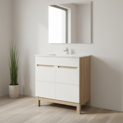 Witte wastafel met onderkast Hoogwaardige wastafels