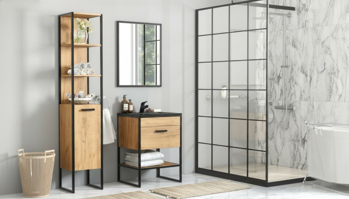 Ontwerp badkamermeubels Bad 5-delige set Garnituur Kast Wastafel