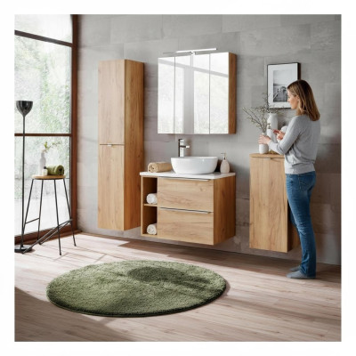 Ontwerp Badkamermeubels Bad 5-delig Set Garnituur Kast Decoratie Wastafel