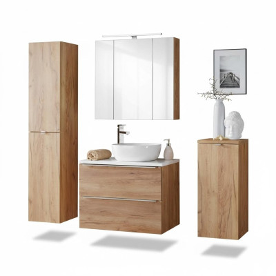 Ontwerp badkamermeubels Bad 4-delige set Garnituur Kast Wastafel