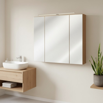 Spiegelkast Badkamerkast Badspiegel 80x16x75 cm Kasten