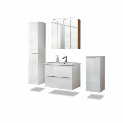 Ontwerp Badkamermeubelen Bad 4-delig Set Deco Garnituur Kast Wastafel