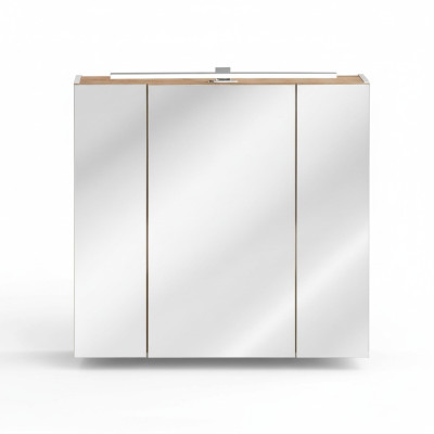 Spiegelkast Wandkast Badkamerkast met spiegel 80 cm Decoratieve LED