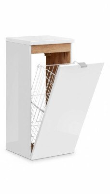 Universelle hangkast kast Decoratief badmeubel met een wasmand