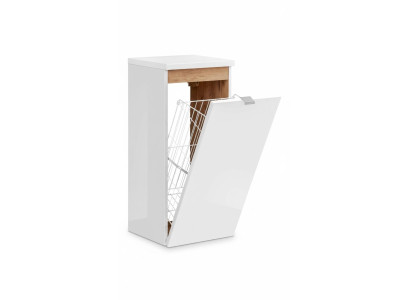 Universelle hangkast kast Decoratief badmeubel met een wasmand