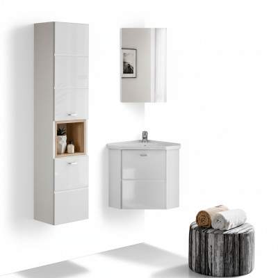 3-delig badmeubelbadkamerdecoratieset wastafel wastafel