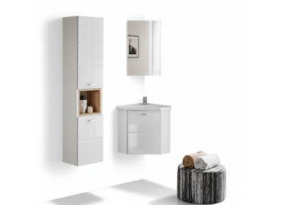 3-delig badmeubelbadkamerdecoratieset wastafel wastafel