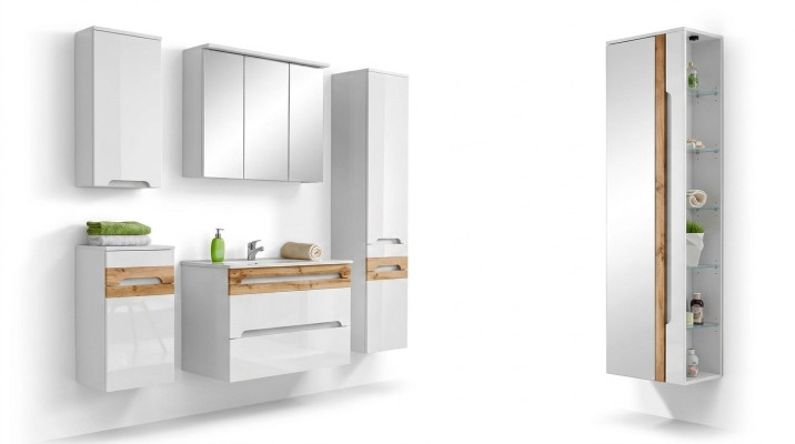 Ontwerp badkamer meubels bad 5-delige set decoratie badkamermeubels kast wasbak