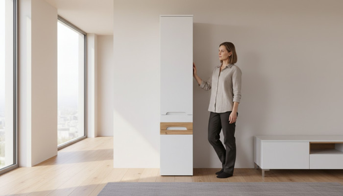 Hoog kast Badkamer plank Badkast Decoratieve badmeubels Planken Bad