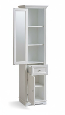 Hoge kast Badkamermeubel Onderkast Hoge kast wit Badkast